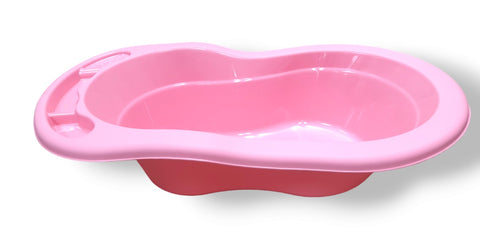 00265NNMX-PINK MSCshoping BABY BATH TUB WITH DRAIN PLUG (MADE TO ORDER)