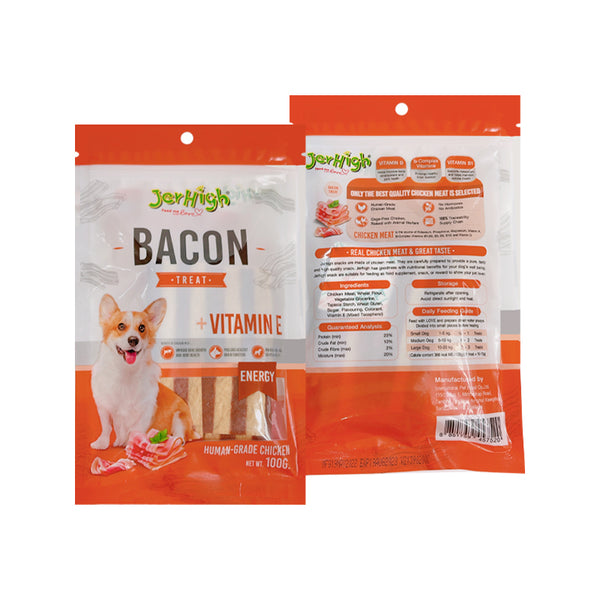 MSCshoping JH-001  Dog Snack (15 Months) - Chicken Bacon 100 g. (Made to order)