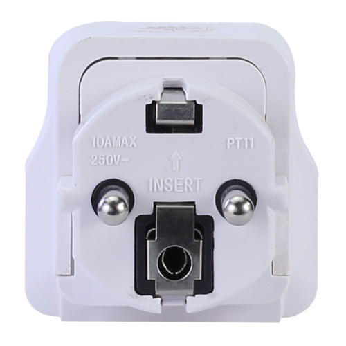 Adapter+Surge Protection for Korea,France,Thailand,Germany, Indonesia#DD-P4S(EU)