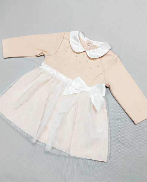 Peach Lace-Dress