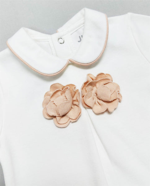 Peach Lace-Sleepsuit B/O